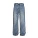 Washed Vintage Jeans American Street Style Design Pocket Loose Casual Straight Long Pants Men's Trousers_mkmklike.com