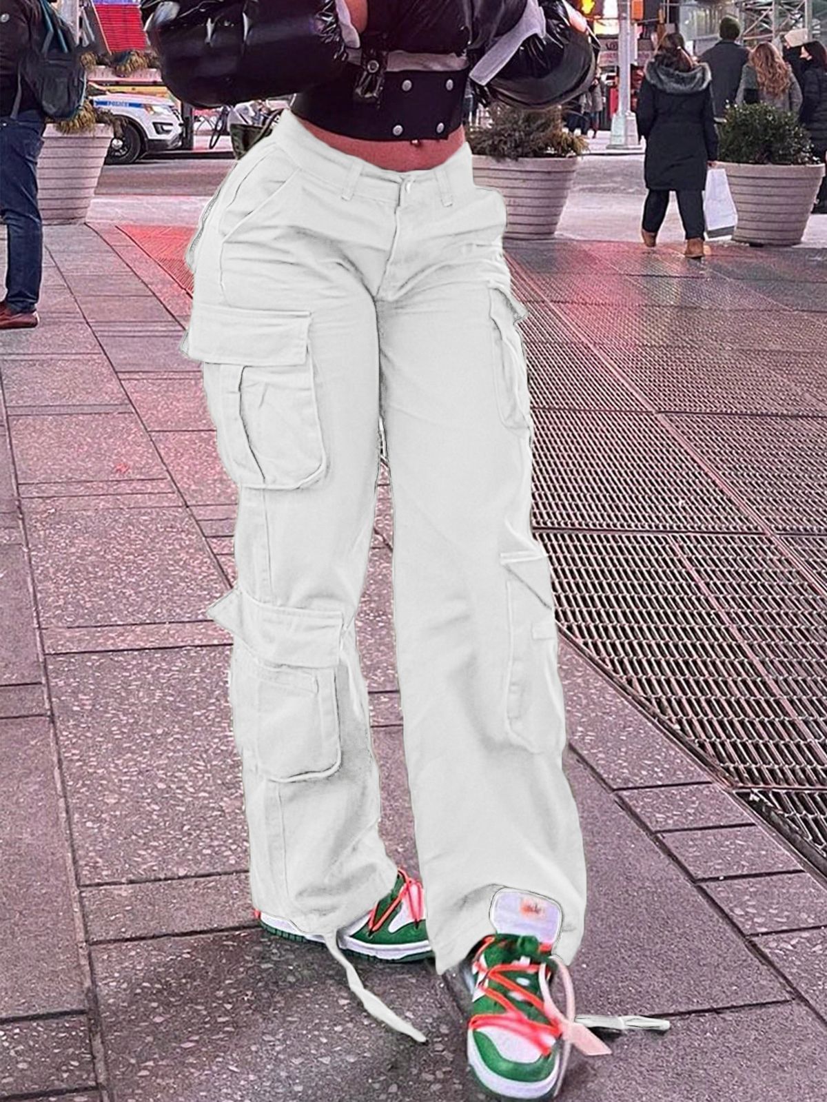 2025 European And American Overalls Women's Retro Loose Denim Overalls Multi-pocket Street Wide-leg High-waisted Straight Trousers_mkmklike.com