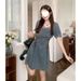 3966 People's Reviews French Style Denim Dress For Women In The Spring Summer Of 2025 New Style, Niche Waist_mkmklike.com