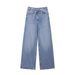 Women's Clothing Retro Slim Drape Straight Leg Floor Length Pants Trendy_mkmklike.com