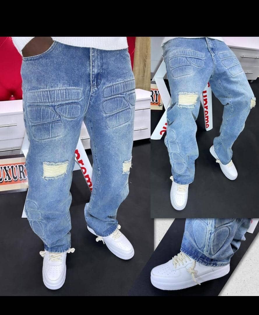 Men's Clothing Quality Clearance Light Luxury Cattle Goods Original Tail Goods Jeans Men's Trousers_mkmklike.com