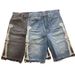 Men's Clothing Summer Men's Denim Shorts High Street Trendy Five Point Loose Straight Leg Style Embroidered Bones_mkmklike.com