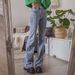 In-stock Cross-border Jeans, Tight-fitting Five-pointed Star Straight-leg Women's Long Pants, Solid Color Jeans For_mkmklike.com