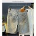 Men's Clothing Men's Spring Trendy Casual Retro Distressed Denim Shorts Straight Leg Loose Fit High Street Style Versatile_mkmklike.com