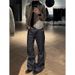 Original Color Wide-Leg Jeans For Men American Retro Baggy Style Loose Straight Long Pants_mkmklike.com