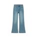 Apricot-colored Vintage Blue Jeans For Women, Spring 2026 New High-waisted Casual Fashion Slim-fit Stretchy Flared Pants_mkmklike.com