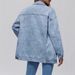 Women's Long Sleeve Denim Jacket Oversized Button Fashion Coat Spring Outerwear For Ladies_mkmklike.com