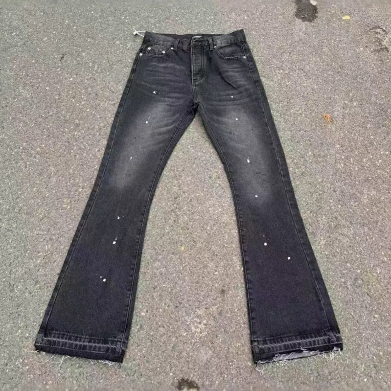 High Elasticity Slim Fit Straight Leg Jeans Men's Spring Autumn Denim Pants Korean Style Workwear Long Trousers Mid Waist Zipper_mkmklike.com