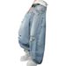 Men's Clothing Men's Trendy And Versatile Wide Leg Jeans Spring Retro Patchwork Ripped And Distressed Loose Fit_mkmklike.com