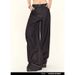 Women's Clothing Washed Black Retro Jeans High Waist Loose Wide Leg Mopping Pants_mkmklike.com