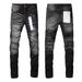 Men's Clothing 26 Street Foot Binding American Hip Hop Retro Distressed Washed High Street Washed Stretch Skinny Jeans For Men_mkmklike.com