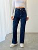 Women's Clothing Mid-Rise Straight Leg Jeans For Women - Comfortable Stretch Denim With Elegant Embroidery_mkmklike.com