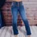 Women's Clothing New High Waist Slim Fit Elastic Button Row Women's Flared Denim Trousers_mkmklike.com