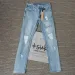 Black Blue Fashion Men KSUBI Cross Jeans Brand High Street Hole Trend Low Rise Skinny Denim Pants Ripped Frayed_mkmklike.com