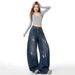 American High Street Style Ripped Jeans For Women, New Spring Collection, Loose Fit, Slimming, Three-dimensional Cut,_mkmklike.com