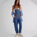 Women's Clothing Supply Casual Loose Denim Overalls Trousers For Women_mkmklike.com