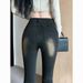 Vintage Black Gray High Waist Flared Stretch Tassel Jeans For Women With Design Sense, Washed Versatile Petite Bootcut_mkmklike.com