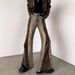 Men's Clothing Retro Washed Distressed Stitching Deconstructed Gradient Jeans Men's Trendy Brand Handsome Loose Flared Vibe Pants_mkmklike.com