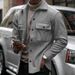 2026 Spring Autumn And American Cross-Border Casual Men's Clothing, Fleece-Lined Turn-Down Collar Jacket, European Size,_mkmklike.com