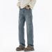 Cleanfit New Jeans Men's Harlan Loose Straight American Retro Wash Double Craft Large Size Youth Mi Kezhi Clothes Decoration Shili Coco K11 Denim_mkmklike.com