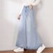 Women's High Waist Wide Leg Jeans - Flowy Loose Fit Denim Pants For Casual & Chic Style (Dark Blue, Light Blue)_mkmklike.com