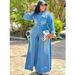 Women's Loose Denim Long Coat European American Style Button Cardigan Trench Coat Jacket With Long Sleeves For Autumn Winter_mkmklike.com