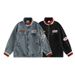 Stand Up Collar Denim Jacket Men's Retro High Street Niche Motorcycle Jacket Top_mkmklike.com