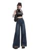 American Retro Wide-leg Jeans For Women, Trendy And Versatile, New High-waisted, Tummy-controlling, Hip-covering,_mkmklike.com