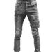 Pulse Cross-Border Exclusive Europe And America New Style Motorcycle Personality Trendy Stretch Skinny Jeans For_mkmklike.com