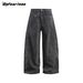 Men's Clothing American Retro Original Denim Scimitar Jeans Loose Drape Wide Leg Pants Sickle Pants Boys Summer Long Pants_mkmklike.com
