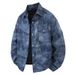 American Tie Dye Long Sleeved Shirt Men In Spring Autumn, New Casual Loose Collared Jacket For Men, Cool And Stylish_mkmklike.com