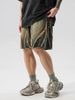 Men's Retro Style Frayed Distressed Denim Shorts Trendy Thin Five-Point Cropped Casual Loose Fit Midweight Polyester Jeans_mkmklike.com