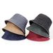 Hot Sale Unisex Solid Color Personality Bucket Hats Fishermen Caps Outdoor Casual Cap Sunscreen Hat_mkmklike.com