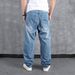 Large Size Jeans Men's Loose Casual Hip-hop Hip-hop Trousers Skateboard Pants Elastic_mkmklike.com