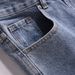 Men's Clothing Multi-pocket Cargo Jeans Men's Fashion Washed Loose Straight Leg Wide Pants_mkmklike.com