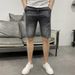 Men's Clothing High Street Ripped Denim Shorts Men Summer Loose Trendy Casual Mid Length Pants Summer Wear Trendy Brand Shorts_mkmklike.com