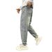 Men's Slim Tapered Jeans Lightweight Vintage Washed Denim for Spring And Summer Retro Relaxed Fit_mkmklike.com