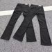 Men's High Waist Vintage Washed Black Jeans – Cleanfit Stretch Denim Pants With Distressed Details & Slight Flare Hem_mkmklike.com