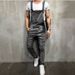 Pure Dropshipping New Men's Casual Korean Style Jeans Overalls Jumpsuit Retro Pants_mkmklike.com