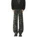 Camouflage Jeans Men's And Women's Autumn Heavy Tide Brand Loose And Old Deconstruction Straight Tooling Trousers_mkmklike.com