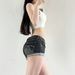 Women's Slim Fit Low Rise Stretch Denim Shorts Super Short Washed Summer Thin Rolled up Sexy And Flattering_mkmklike.com