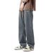 Men's Jeans Autumn Hot Sale Loose Straight Wide-Leg American Style Trendy Brand Workwear Casual Pants For Men_mkmklike.com