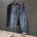 Men's Clothing Jeans Fashion Brand Slim Fit Retro Washed Embroidered Stretch Pants_mkmklike.com