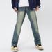 JFU European And American High Street Style Vibe Jeans, Spring And Autumn Retro Straight Leg Jeans For Men, American Street Style Long Pants._mkmklike.com