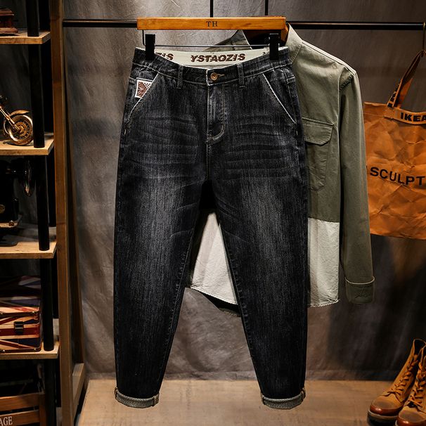 Factory Direct Sales Autumn And Winter New Daniel Heavy Industry Jeans Men's Quality Thick Small Straight-footed Denim Trousers Large Size Trousers_mkmklike.com