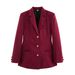Women's Clothing Women's Checkered Blazer With Belt - Slim Fit Long Sleeve Office Jacket For Business Casual (Black/Red/Navy/Houndstooth, S/M/L)_mkmklike.com