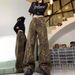 American Retro Leopard Print Wide-leg Jeans For Women, New Autumn Style, Loose Straight Pants, Casual Floor-length_mkmklike.com