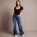 Women's Clothing Fashion Retro High Waist Loose Wide Leg Pants Straight Jeans Drape Mopping Trousers For Women_mkmklike.com