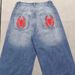 Streetwear High-Waist Straight Leg Jeans – Oversized Hip-Hop Denim Pants For Men & Women (Spring Collection)_mkmklike.com