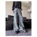 Trendy Men's Summer New 2025 Personalized Letter Jeans Hip Hop Ins Style High Street Fashion Cool Long Pants_mkmklike.com